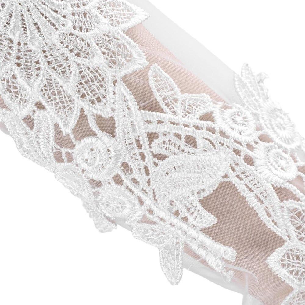 Lace Women Cosplay Gloves Flower Long Mittens Elegant Bridal Gloves  Wedding