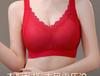 Women Plus Size Fixed Cup Seamless Wireless Gathering Side Support Bra