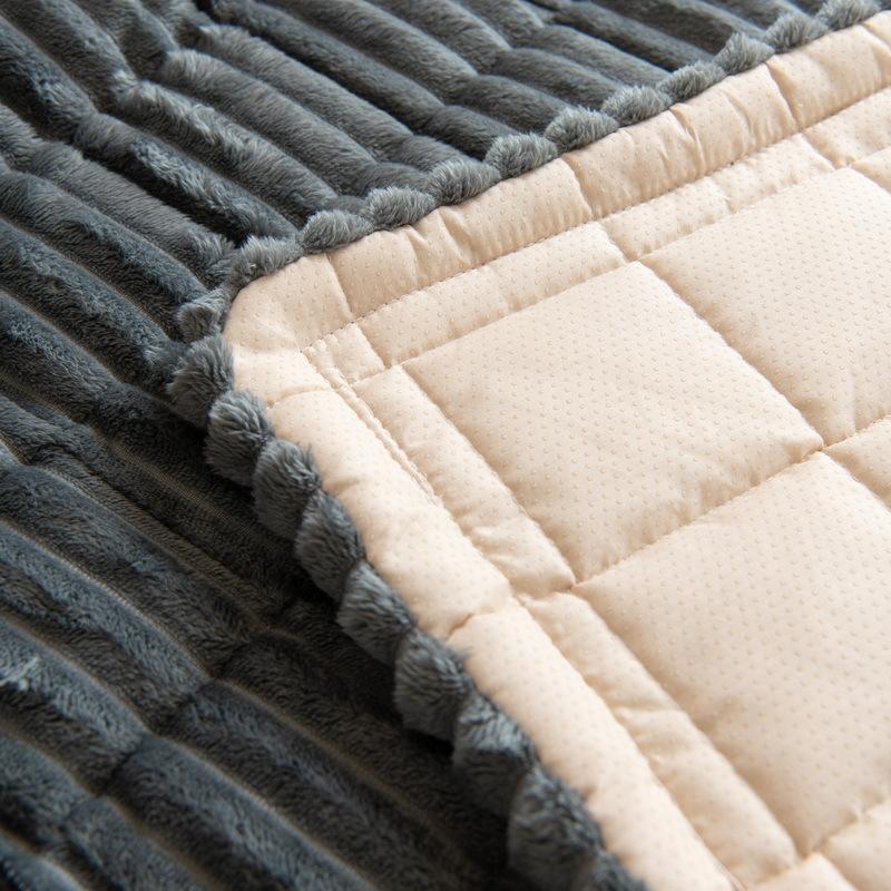 [Měkký voskový manšestr] Polštář na pohovku Podzim a zima Moderní jednoduchý protiskluzový kožený potah na pohovku Zesílený all-inclusive potah na pohovku