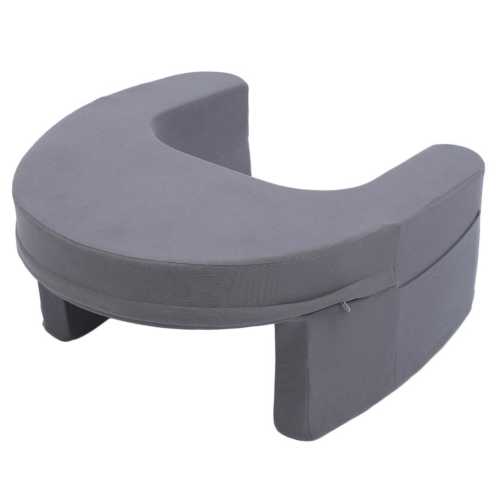 Lap Reading Pillow with Side Pockets Memory Foam Extra Large Arm Rest Lap Desk Pillow for Gaming