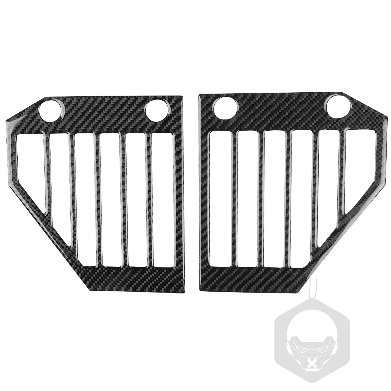 2x Real Carbon Fiber Side Fender Air Intake Frame Cover Trim For Hummer H2 03-07