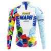 MAPEI Winter Cycling Jersey Bib Tights Set Thermal Fleece Long Sleeve Road Bike Riders Men Women