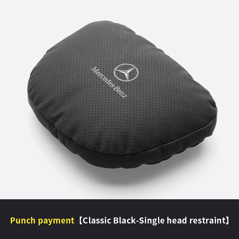 

Mercedes Benz A B C E S R Class GLB GLC GLE AMG CLA CLS SLC GLS SLS ML Car Headrest Neck Support Lumbar Rest Cushion Neck Pillow чёрный