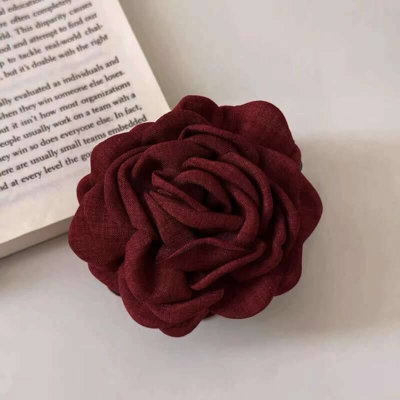 

9 см Большие Заколки для волос в виде цветка Французский краб для женщин Аксессуары для волос Корейская заколка-акула для затылка Подарки для девочек