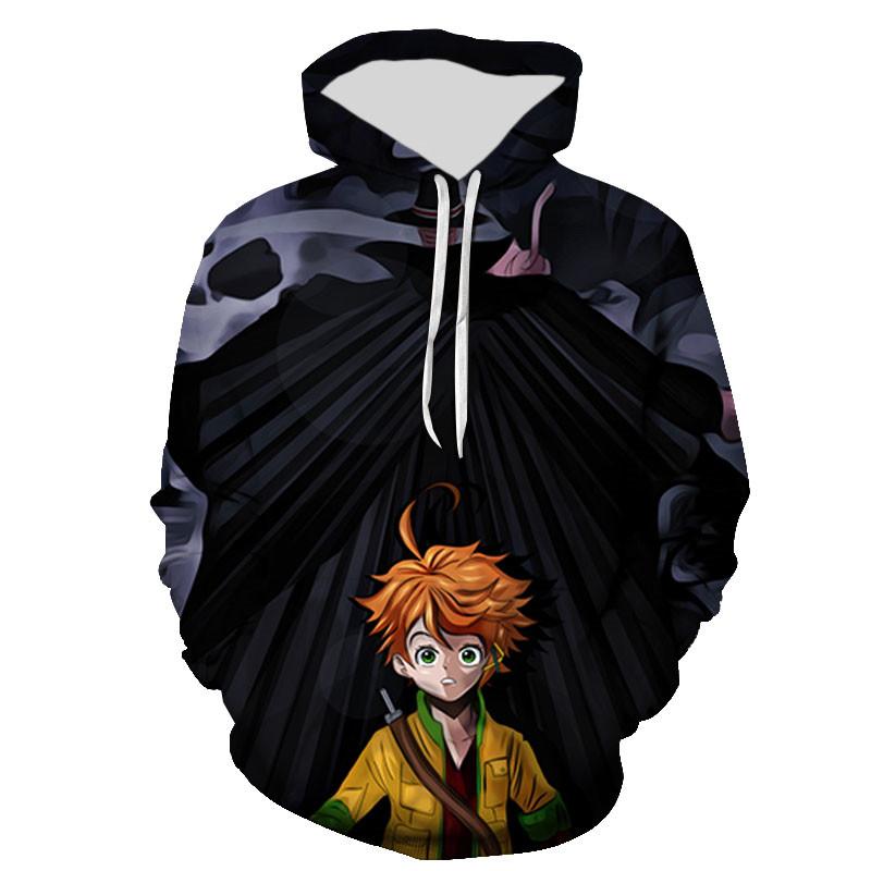 The Promise Neverland Hoodies 3D Printed Men Women Children Sweatshirts Boy Girl Kids Streetwear Pullover Long Sleeve Tops