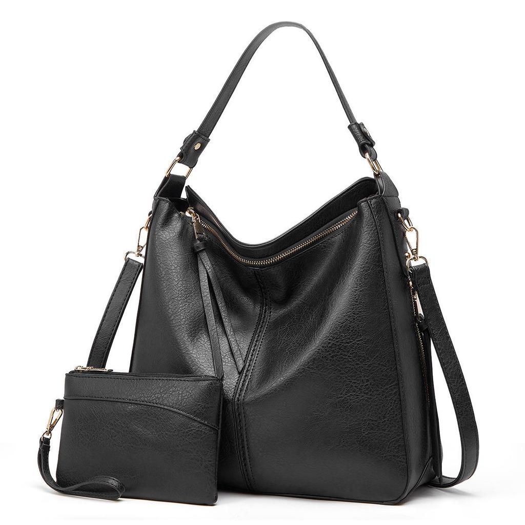 Women's Retro Crossbody Tote Bag - European & American Fashion, Large Capacity, Mother-Child, Single Shoulder