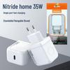 33W GaN Dual-Port Fast Charger, PD3C Certified, Compatible with iPhone