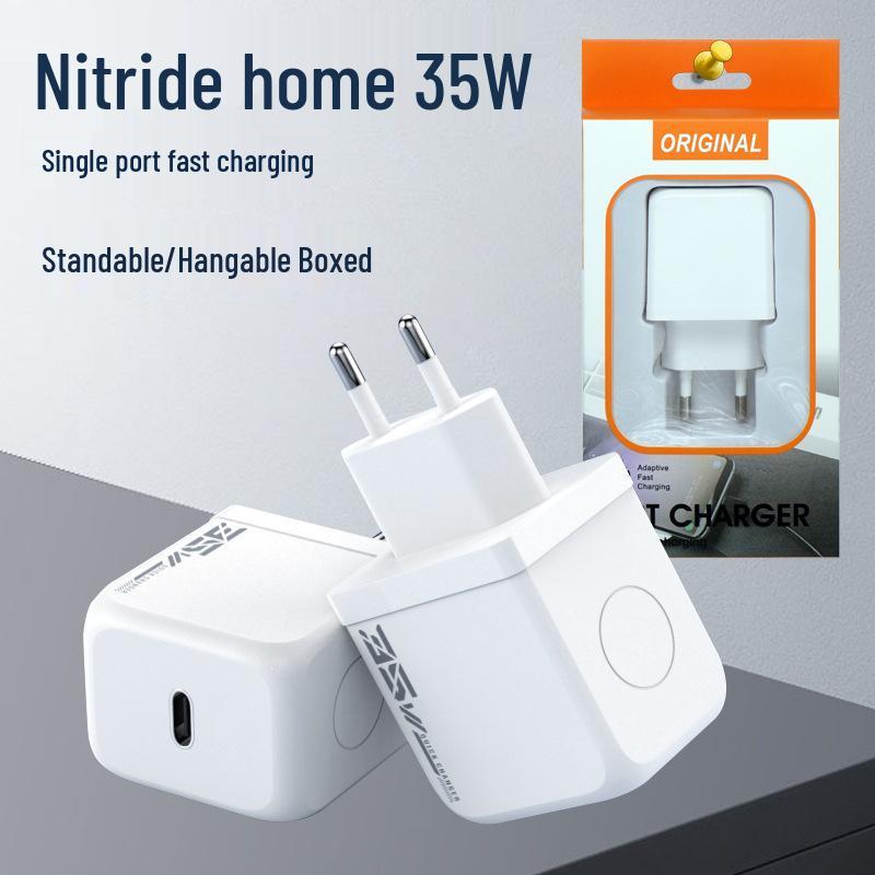 33W GaN Dual-Port Fast Charger, PD3C Certified, Compatible with iPhone