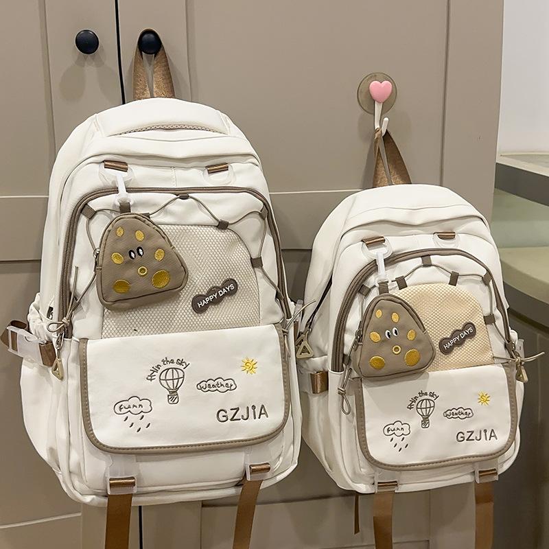 

Шкільні рюкзаки для дітей учнів початкової школи дівчаток з високим зовнішнім виглядом літери Ins маленький рюкзак