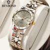 BINBOND Brand Women Watches Luxury Stainless Steel Fashion Ladies Quartz Watch Waterproof Luminous Date Stainless Wristwatch