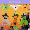 Spooky Halloween Hanging Decor With Bat And Sugar Paper Pattern