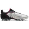 Puma King Ultimate Round Toe Comfortable MG (Rubber Short Studs) Artificial Turf Soccer Shoes Men Soccer Shoes Silver Black 108306-03