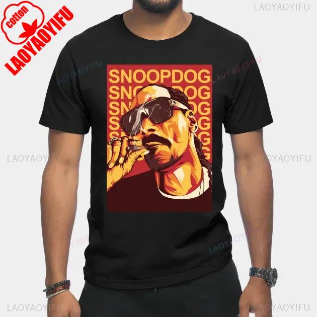 Hip Hop Star Snoop Dogg T Shirt Creative Printed Tshirt TopMale Women Dj Fashion Tee Rock Kid Harajuku Tees Men Cotton Clothing
