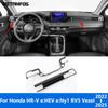 For Honda HR-V e:HEV e:Ny1 RV5 Vezel 2024 2025 Carbon Fiber Center Console Dashboard Panel Strip Trim Car Accessories