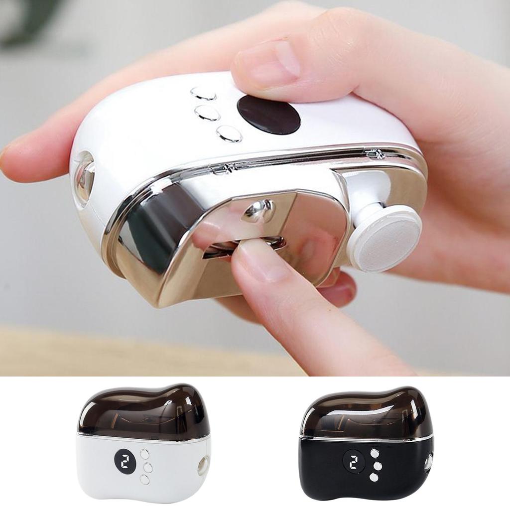 Electric Nail Clipper Automatic Fingernail Clipper Fingernail Trimmer Toenail Trimming Device Nail Trimmer with LED Light
