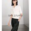 MD Summer New Arrival Women's Clothing Old Money Style Cotton Polo Shirt Collar Stripes Knitwear 5782800 5781800