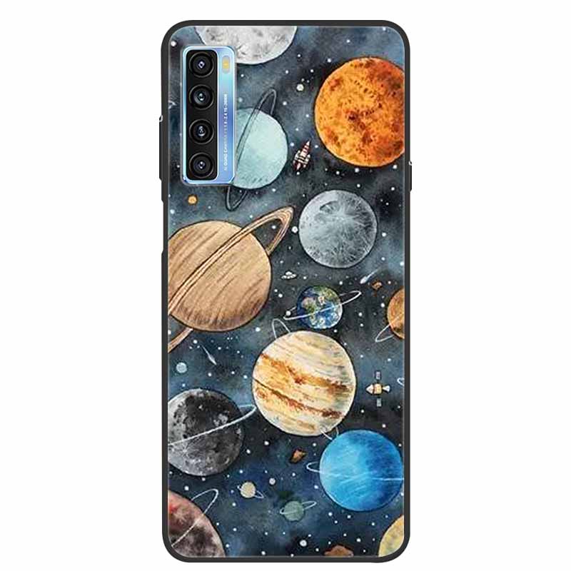 For TCL 20L Case Cute Painted Soft Silicone Back Cover for TCL 20L+ Plus T775H Phone Cases TPU Bumper For TCL 20S 20 L T774H