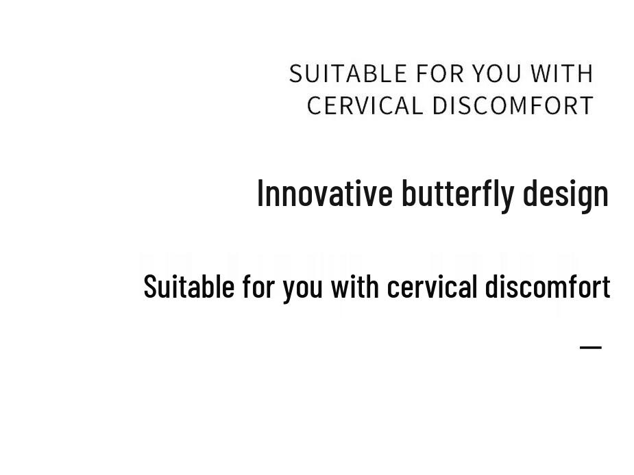 Oreiller de soutien de la nuque à mémoire de forme papillon