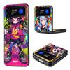 Graffiti Art Colorful Princess Girl Phone Case For Samsung Z Flip 7 6 5G Galaxy Z Flip4 Z Flip5 Z Flip3 Coque Black Hard PC Shel