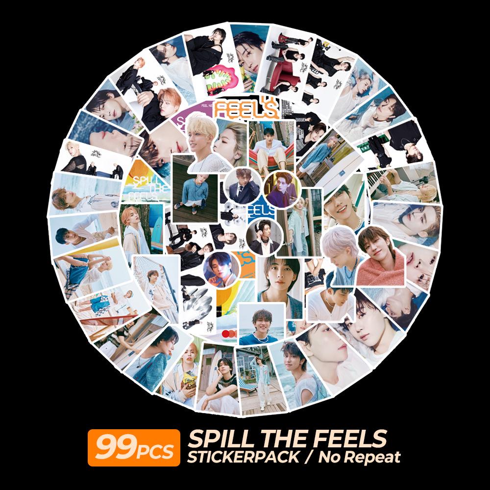 Seventeen SPILL THE FEELS Stickers - Moon Junhui, Kwon Soonyoung, Woozi, Xu Minghao - 99 In Stock