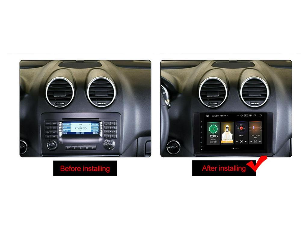 Mercedes-Benz ML 9" Touchscreen GPS Navigation with CarPlay & Bluetooth