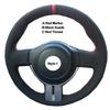 DIY Car Steering Wheel Cover For Toyota 86 For Subaru BRZ 2012 2013 2014 2015