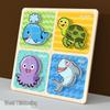 3D Wooden Cartoon Animal & Vehicle Jigsaw Puzzle - Educational Toy for Children's Early Learning