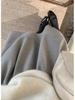 Elegant High-Waist Wool Blend A-Line Skirt - Autumn/Winter Classic