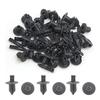 uxcell Clip/Rivet/Zipper 8mm Hole Push Type Gray 30 Pieces