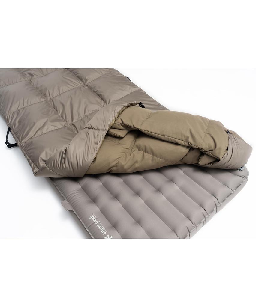 Snow Peak Down System Offton Wide Mattress Set Disaster Cold Outdoor Fishing (BD-070) - Comforter, Mattress, Down, Preparedness, Warmth, Resistant,