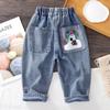 Kids Clothes Spring Boys Blue Jeans Casual Cartoon Trousers Children Jeans Soft Denim Pants