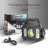High Power LED COB Flashlights Rechargeable Camping Work Light Multi Functional Portable Light Solar Charging 6 Lighting Modes
