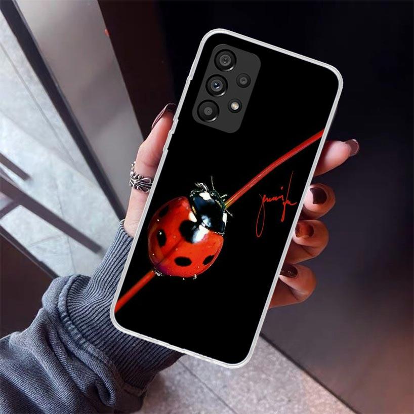 Insect Seven-Star ladybug Phone Case For Samsung Galaxy A12 A52S A42 A32 A22 A51 A50 Note 20 Ultra 10 S10 Plus A71 A70 A31 A30 A