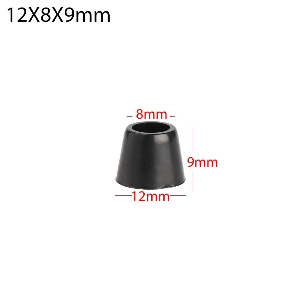 

10pcs Anti Slip Furniture Legs Feet Black Speaker Cabinet Bed Table Box Conical Shock Pad Floor Protector Furniture Parts 10Pcs