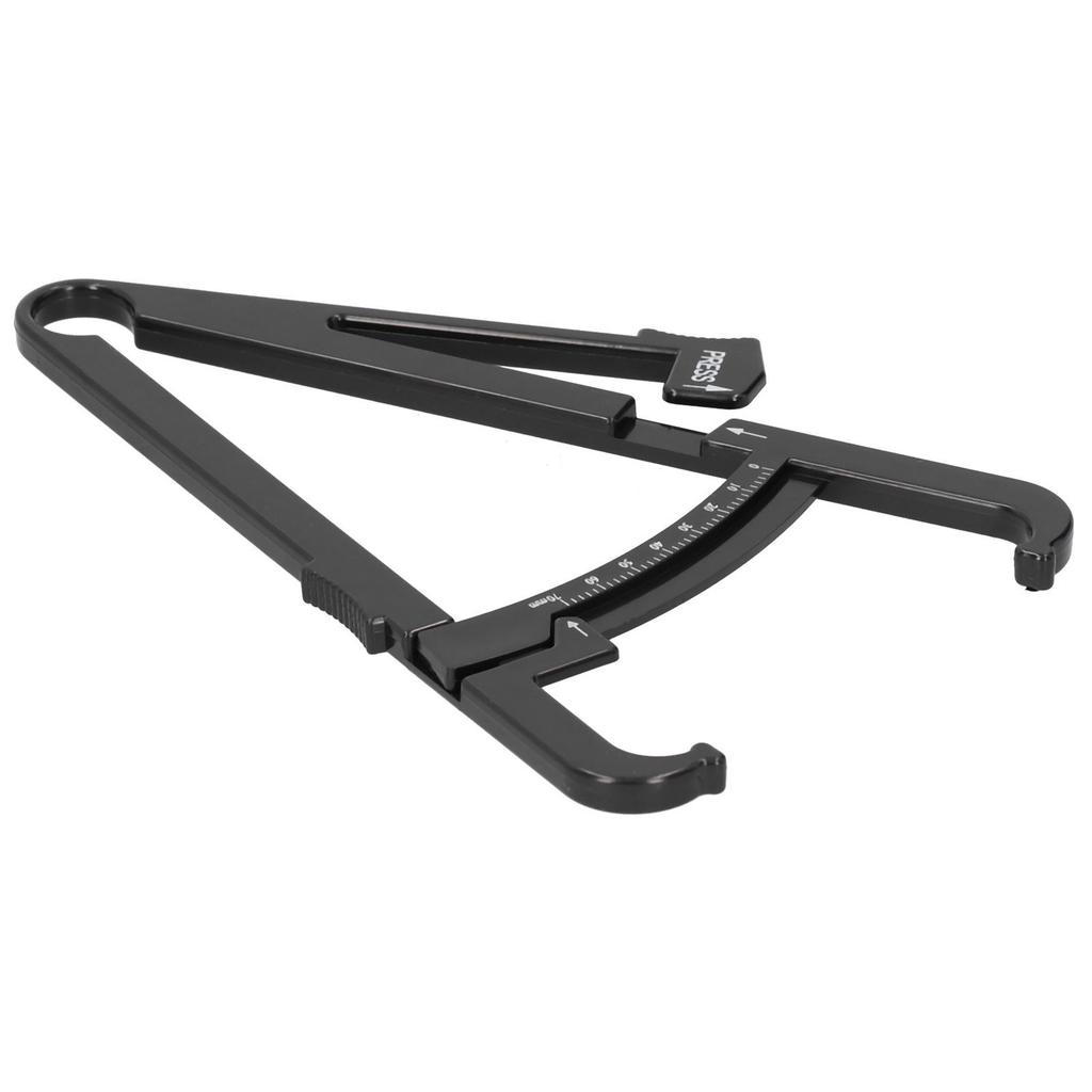 Black Plastic Body Fat Caliper Unisex Skinfold Caliper Body Fat Measurement DeviceMetric Caliper