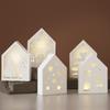 4PCS Luminous Hollow House Silicone Molds for Decorative Ambient Lights, Plaster Molds, And Storage House Molds