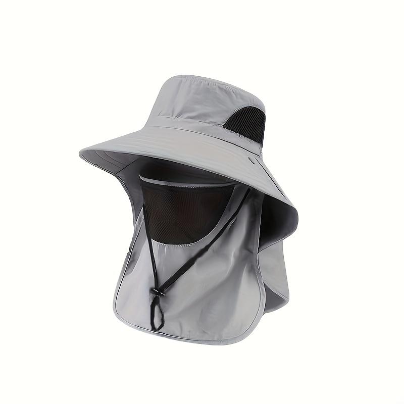 Summer Sun Hat Breathable Anti-UV Cycling Fishing Neck Flap Fisherman Hat Unisex Outdoor Large Brim Hunting Hiking Bucket Hat