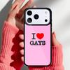 Gay Lesbian LGBT Rainbow Flag Pride ART Phone Case for iPhone 17 16 15 14 13 Pro Max Back Cover for 12 11 Pro Coque