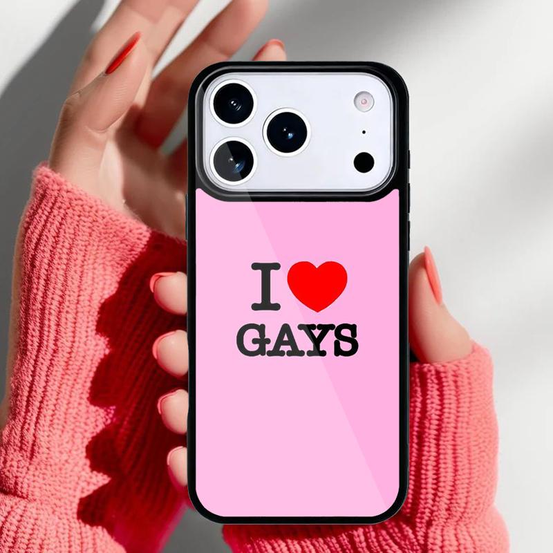 Gay Lesbian LGBT Rainbow Flag Pride ART Phone Case for iPhone 17 16 15 14 13 Pro Max Back Cover for 12 11 Pro Coque