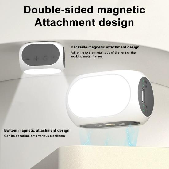 Yousheng Phone Gimbal Stabilizer Fill Light for DJI 3000K-6500K 3 Lighting Color 10-Level Brightness Adjustable Pocket Size Magnetic Smartphone Vlog