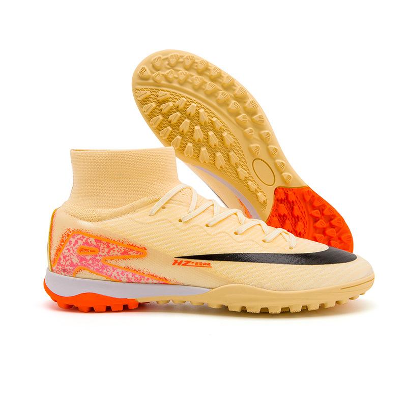 

Летающие вязаные бесшовные высокие футбольные бутсы для мальчиков и девочек, студенты, длинные ногти, сломанные ногти, искусственная трава, тренировка 45