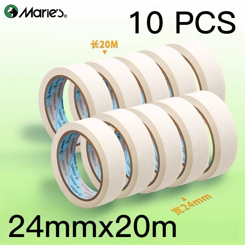 MARIE'S Masking Tape Artist-Grade Masking Tape for Fine Arts Students Tear-by-Hand Masking Tape for White Space Preservation