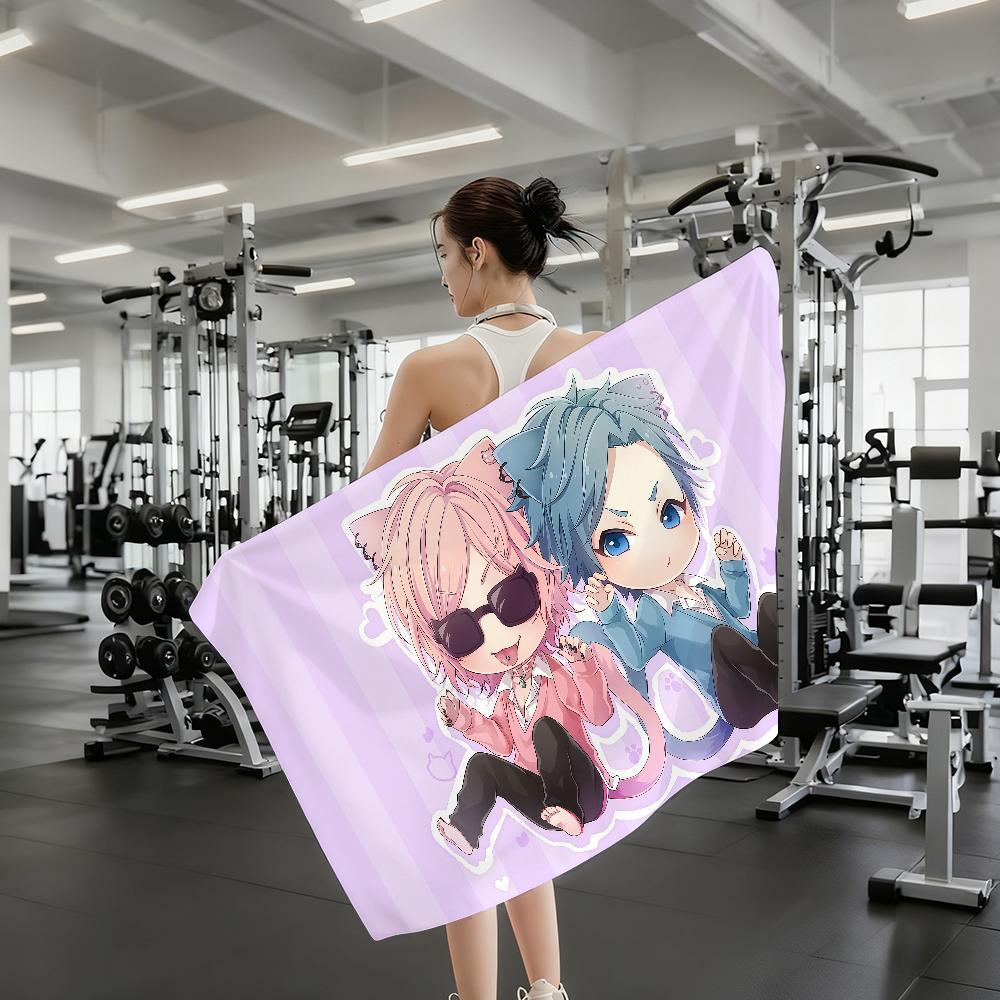 Cute Manga Yarichin Club Ayato Yuri Towel Quick Drying Beach Towels Are Suitable For Swimming Pools Camping Yoga And The Gym