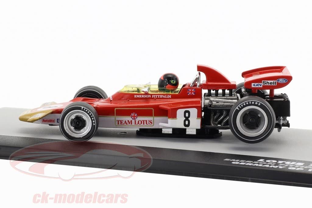 Scale F1 Diecast Car Lotus 72D Ford Emerson Fittipaldi 1971 German Grand Prix 1/43 [Used]