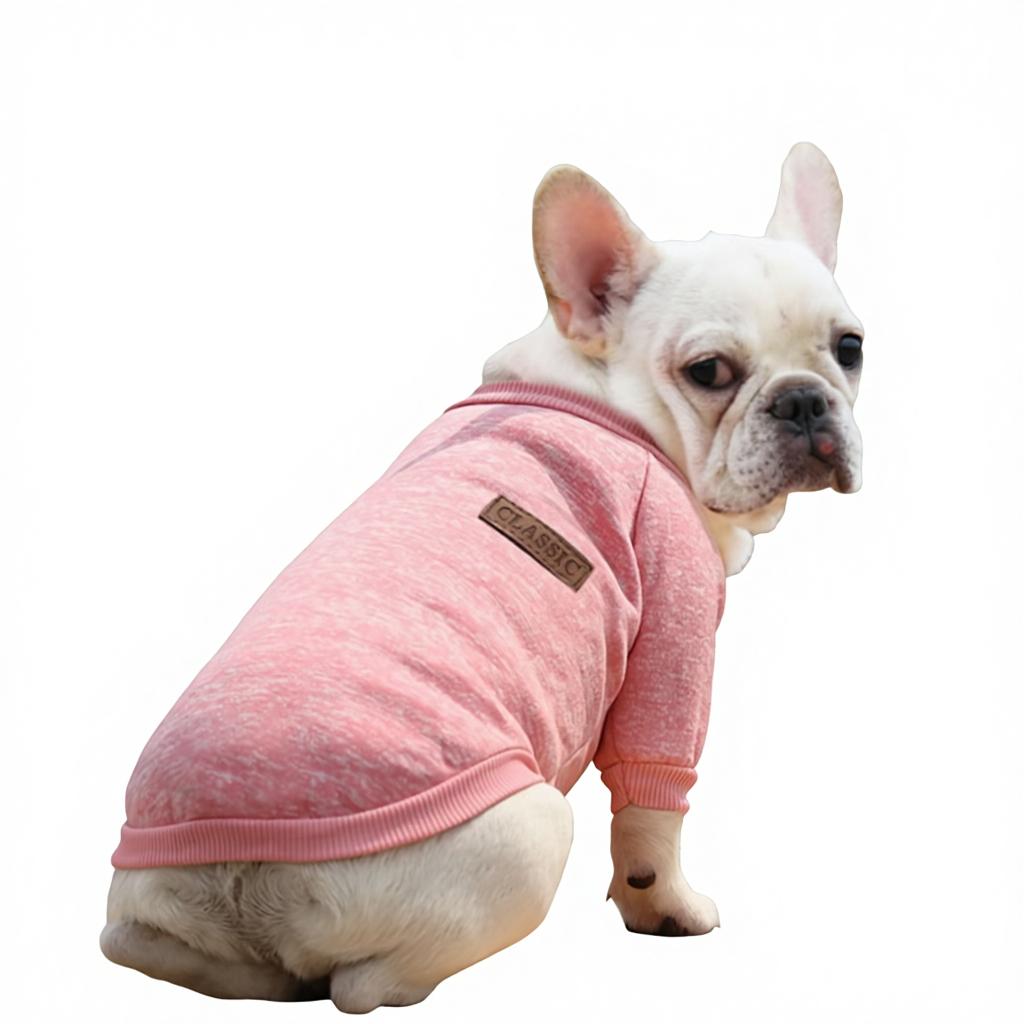 New Trending Polyester Knit Winter Sweater Plush Hoodie With Pet Pouch Custom Soft Fleece Pet Dog Clothes Cute Hoodie Coat