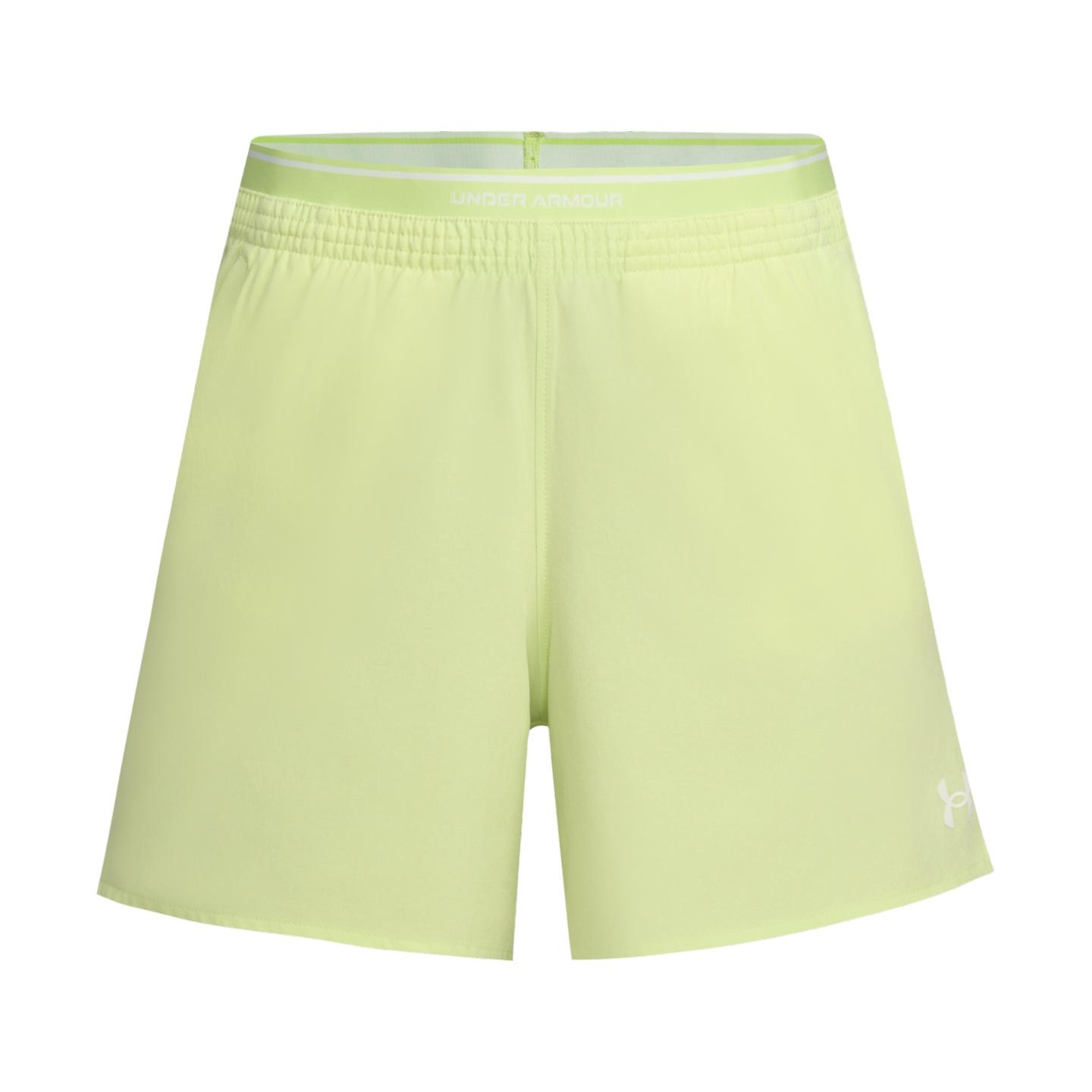 Under Armour Vanish Woven Training Breathable Lightweight 5 Inch Shorts Women shorts Faded-Green 6009966-391 S