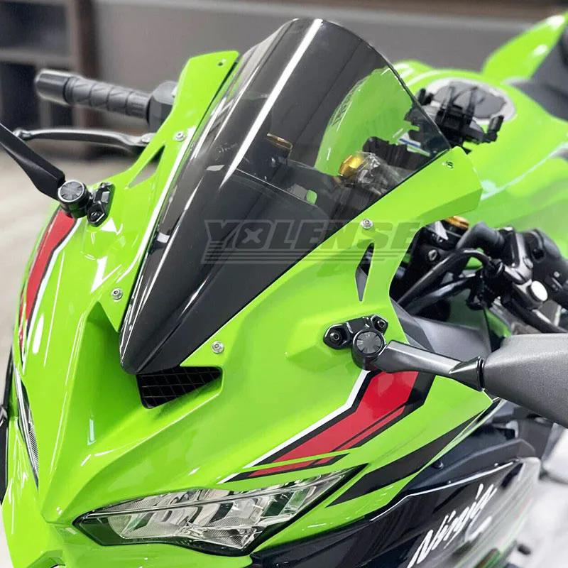 Motorcycle Front Windshield Windscreen Baffle Wind Deflectors Fit For ZX-4R ZX-4RR ZX4R ZX4RR ZX 4R 4RR 2023 2024