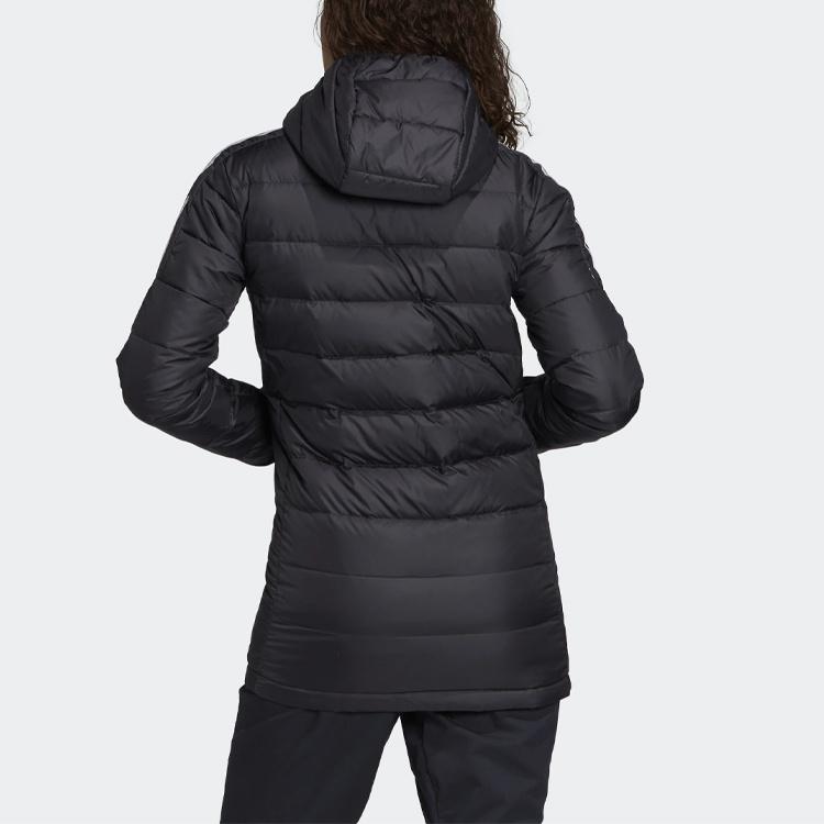 (WMNS) adidas Leichter Daunen-Parka mit Kapuze 'Schwarz' Damen GH4590