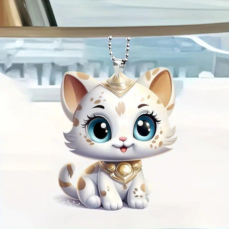 Charming Acrylic Animal Hanging Ornament For Car Interior Decoration In Vibrant Style