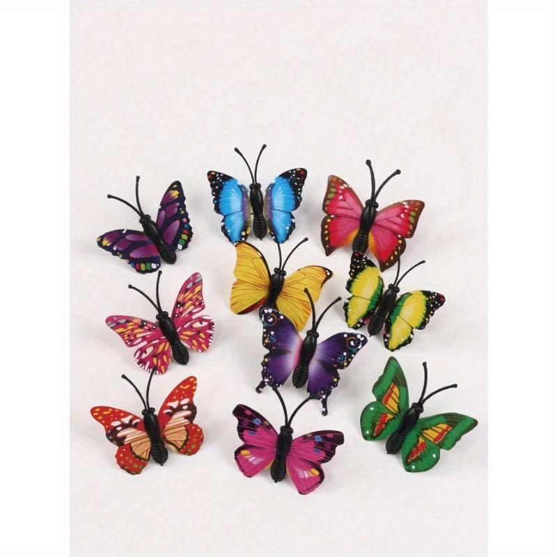 10 Pcs Butterfly Thumbnails, Decorative Thumbnails, Butterfly Thumbnails, Photo Wall Cork Colored Cute Thumbnails Back To School
